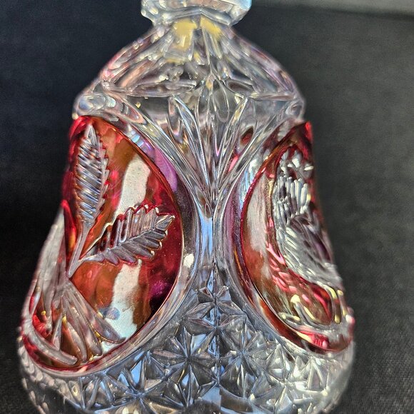 Vintage Hofbauer Ruby Byrdes Collection Bell 24% Lead Crystal West Germany - Picture 5 of 10